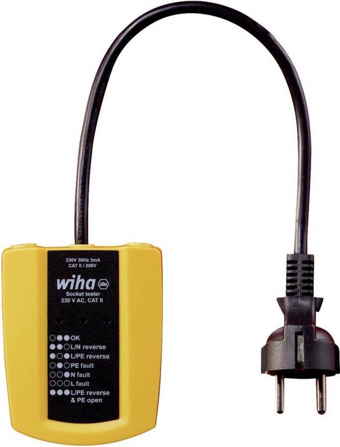 Wiha 45220 Stopcontacttester CAT III 300 V LED