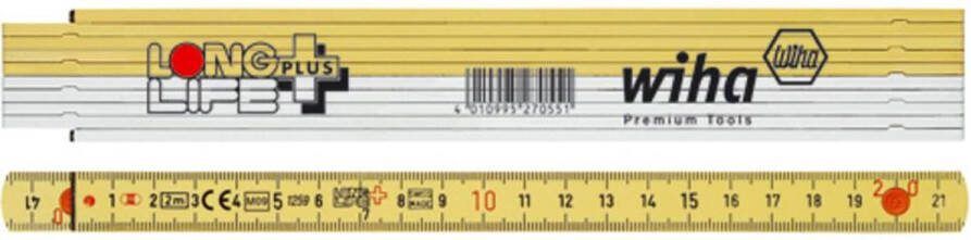 Wiha Duimstok LongLife Plus 2 m metrisch 10 delen 27059