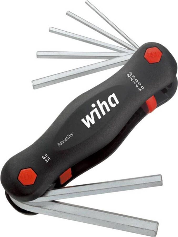 Wiha Multitool PocketStar Zeskant 7-delig SB-versie met euroslot ophanger 23041