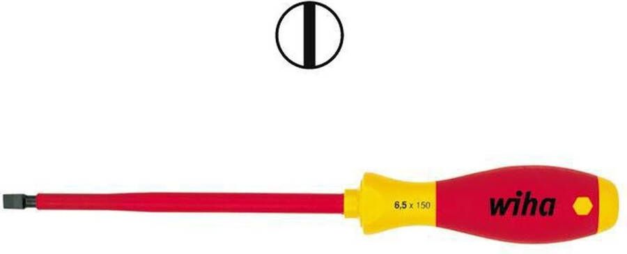 Wiha sleufschroevendraaier 3.5 x 100 geisoleerd SoftFinish 320N 1000V ergonomisch handvat VDE