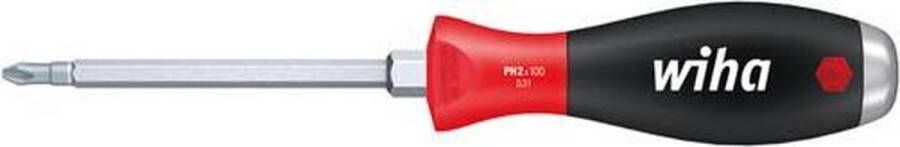 Wiha Schroevendraaier SoftFinish Phillips met stalen kap PH2 x 100mm 03238