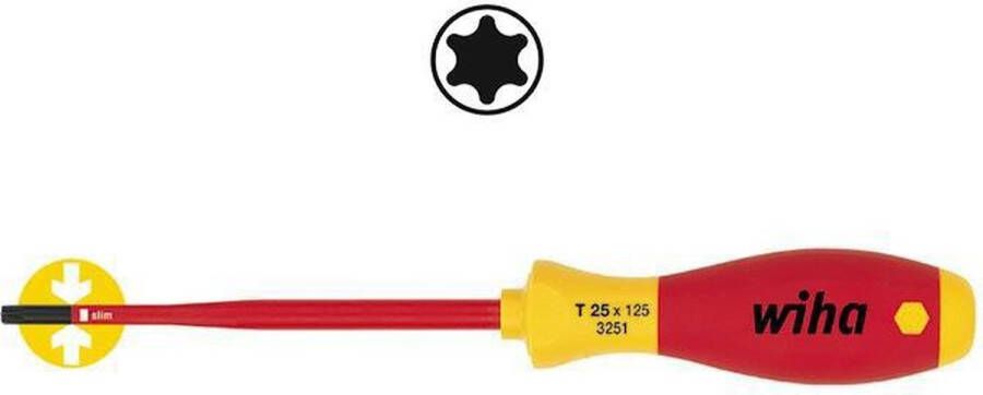 Wiha TORX schroevendraaiers SoftFinish electric slimFix 3251 T15 x 100