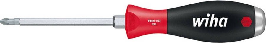 Wiha Schroevendraaier SoftFinish Phillips met stalen kap PH2 x 100mm 03238