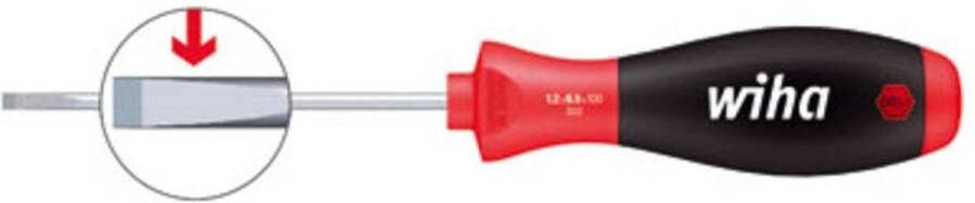 Wiha Schroevendraaier SoftFinish Sleufkop voor diepliggende schroeven 3.0mm x 100mm 00687