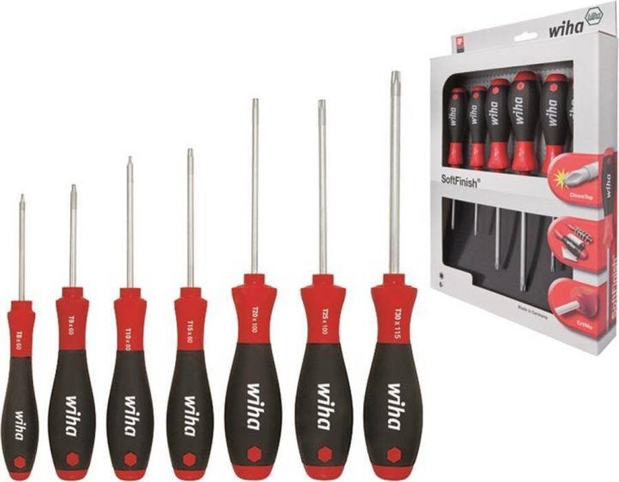 Wiha SoftFinish TORX schroevendraaierset 362 K7 7-delig 01299