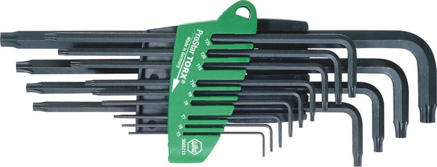 Wiha Stiftsleutelset in ProStar houder TORX 14-delig chemisch gezwart 24312