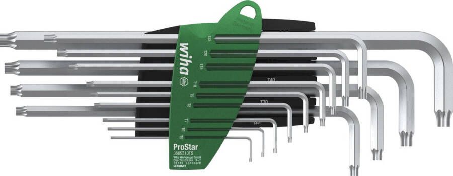 Wiha Stiftsleutelset in ProStar houder TORX 14-delig titaanzilver 39104