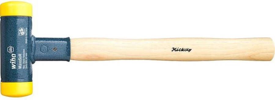 Wiha Kunststof hamer terugslagloos met hickorysteel rond-slagkop 02095