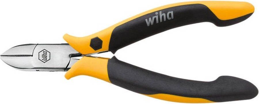 Wiha Zijkniptang Professional ESD brede halfronde kop met facet 26831