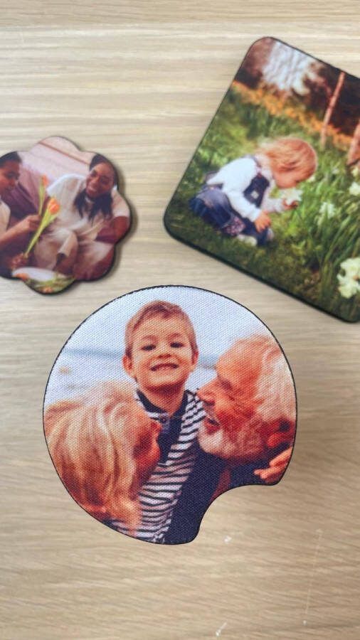 Wij en Blij Onderzetter met eigen foto rond