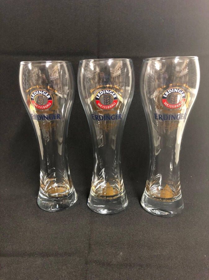 Wijgert.nl Erdinger bierglazen Set 3x50cl bier glas glazen bierglas weizen weiss weissbier witbier