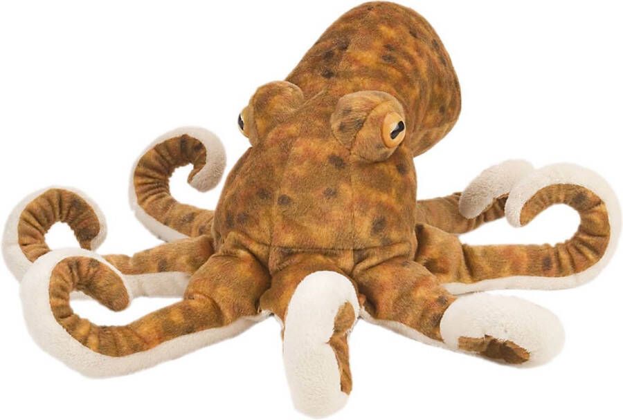 Wild Republic Pluche dieren knuffels octopus inktvis van 30 cm Knuffeldieren speelgoed