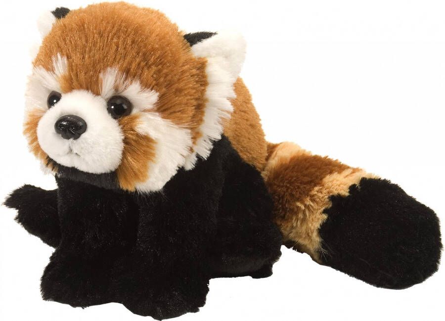 Wild Republic knuffel rode panda 20 cm pluche bruin zwart