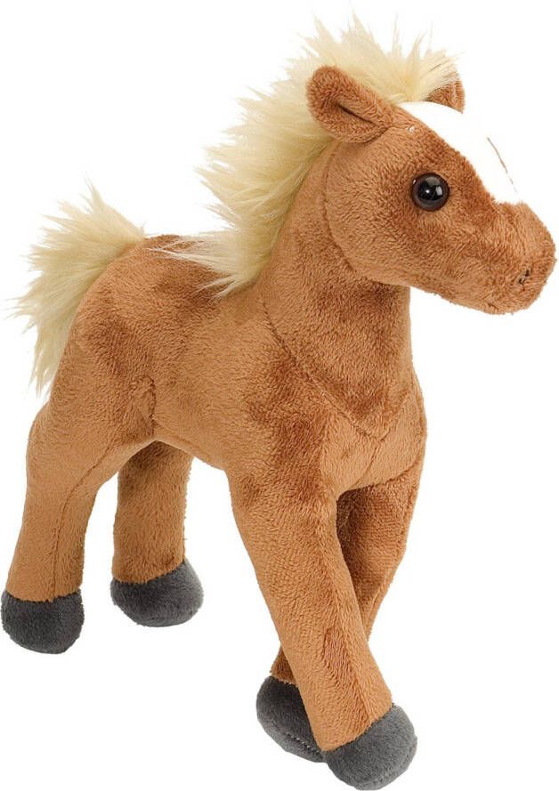 Wild Republic Pluche knuffel paard bruin 20 cm Paarden speelgoed dieren