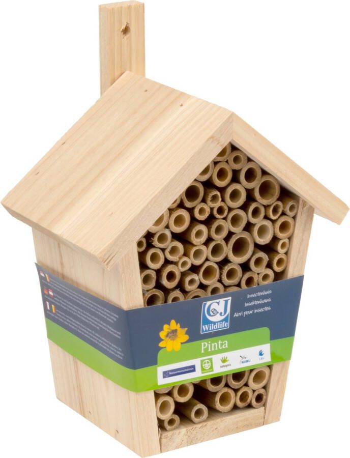 CJ Wildlife Pinta Insectenhotel Naturel 23x17x12 cm