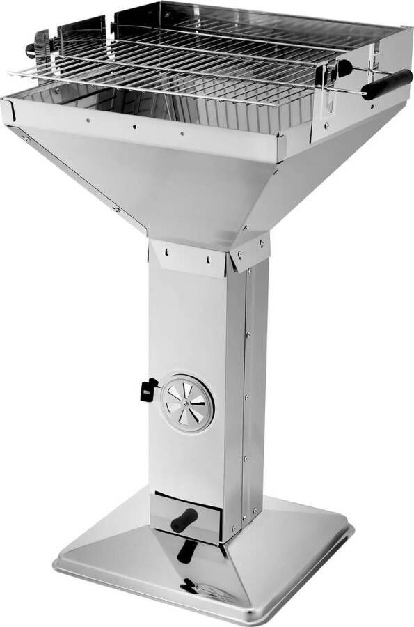Wildor BBQ Grill Houtskool Roestvrijstaal Ventilatie Grillrooster Tuin