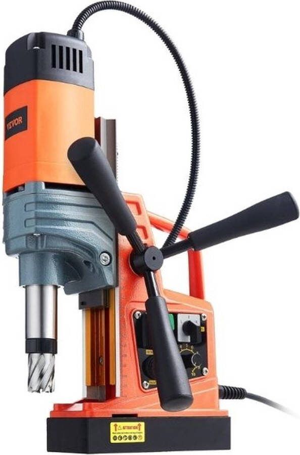 Wildor Elektrische Boormachine Magnetische Boorpers 1 Seconde Ontgrendelingsboor 1300W Boormachines Verplaatsbare Boor Diameter Boor 40mm Max boordiepte 100mm (twistboor)