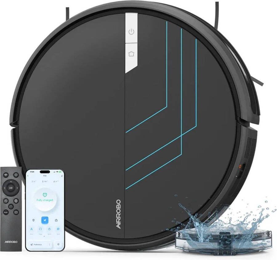 Wildor Robotstofzuiger 3000Pa 3in1 Vacuüm Dweilen Ruis 65db 120 min Runtime Wifi 2.4Ghz