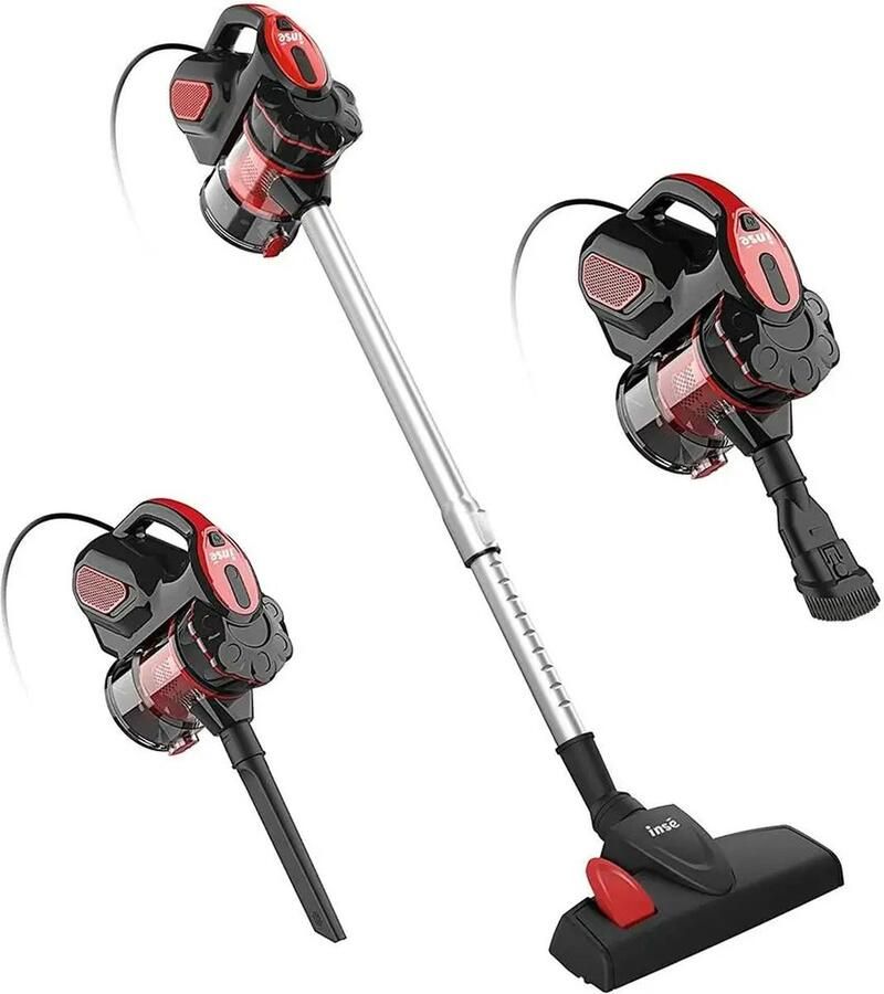 Wildor Stofzuiger Hand Handstofzuiger Stokzuiger Schoonmaken Huisdier Haar Tapijt 18Kpa 600W Rood