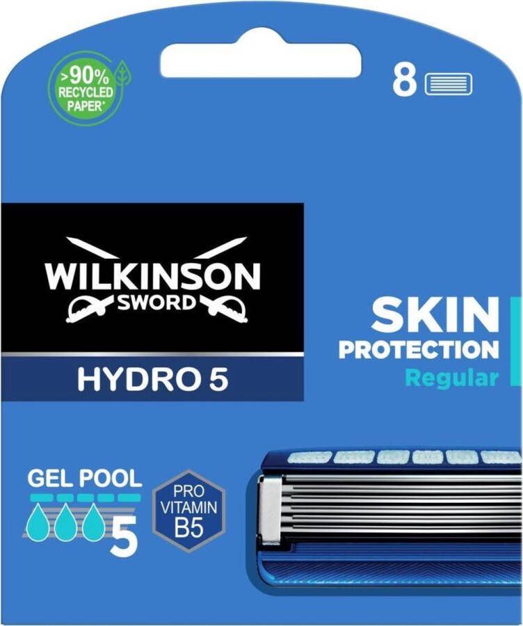 Wilkinson 10x Men Scheermesjes Hydro 5 Skin Protection 8 stuks