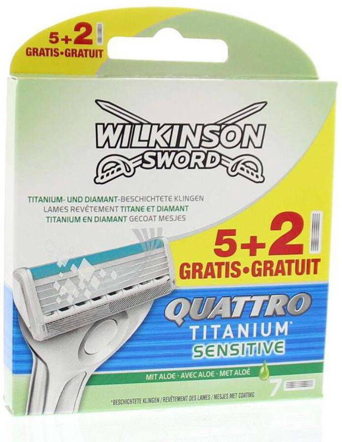 Wilkinson 10x Quattro Titanium Sensitive 7 stuks