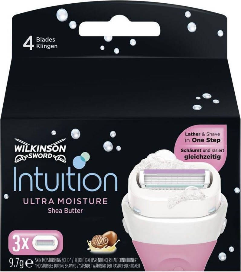 Wilkinson 10x Woman Scheermesjes Intuition Ultra Moisture 3 stuks