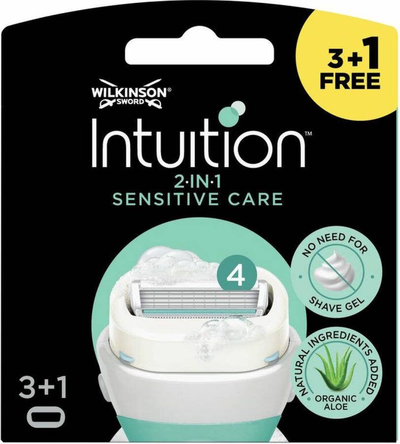 Wilkinson 3x Intuition 2 in 1 Navulmesjes Sensitive Care 4 stuks