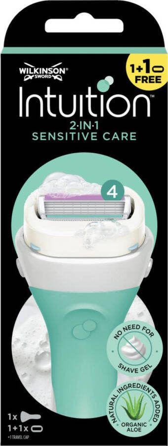 Wilkinson 3x Intuition 2 in 1 Scheermes Sensitive Care 1 set
