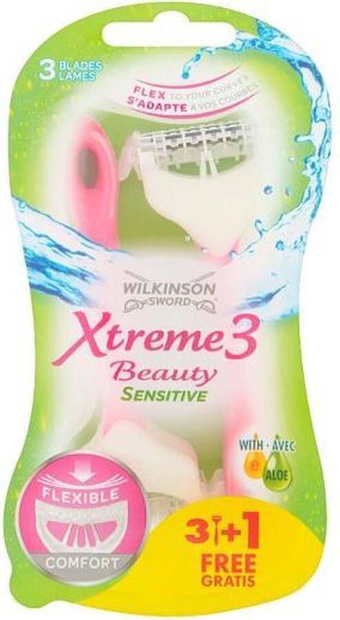 Wilkinson Beauty Eco Xtreme3 Beauty Sensitive ( 4 Pcs ) Disposable Razor For Women