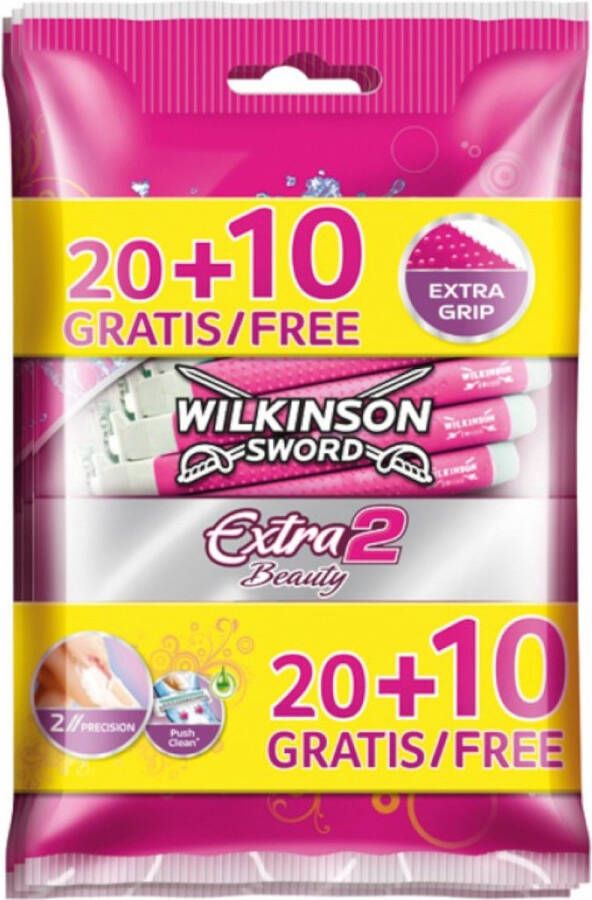 Wilkinson Sword Wilkinson extra 2 Beauty scheermesjes 20 stuks + 10 gratis