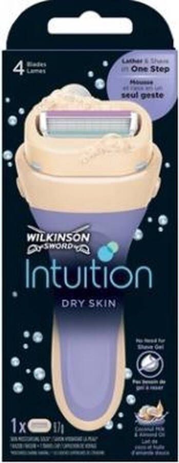 Wilkinson Houder Intuition Dry Skin Cocos & Almond + 1 mesje