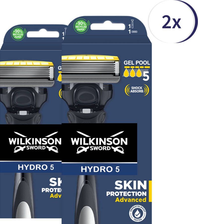 Wilkinson HYDRO 5 razor Skin Protection Advanced 2 mesjes Voordeelverpakking