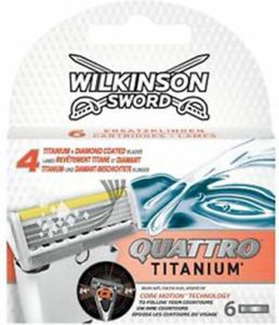 Wilkinson Navulmesjes Quattro Titanium Diamond 6 Stuks