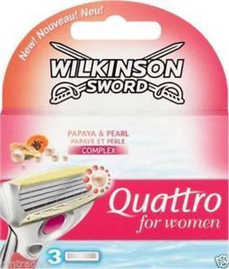 Wilkinson Quattro Women 3 stuks Scheermesjes