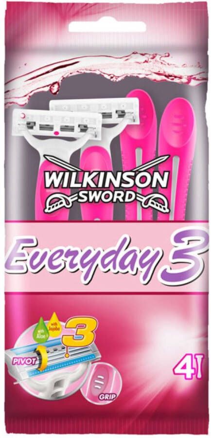 Wilkinson scheermesjes everyday 3 bladen 4 mesjes