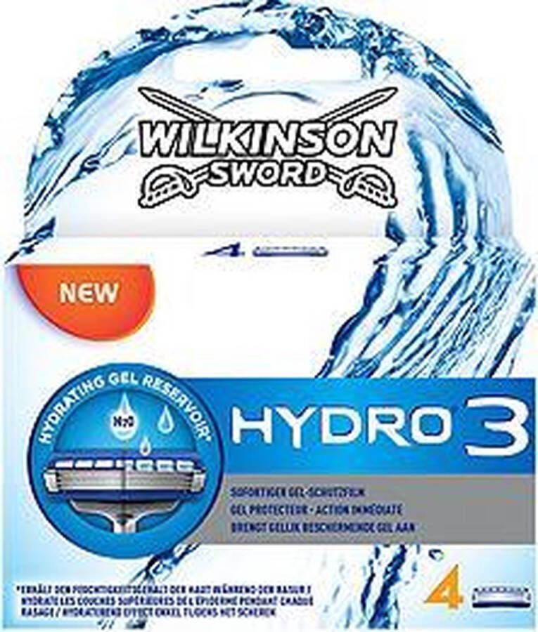 Wilkinson Scheermesjes Heren Hydro 3 4 stuks