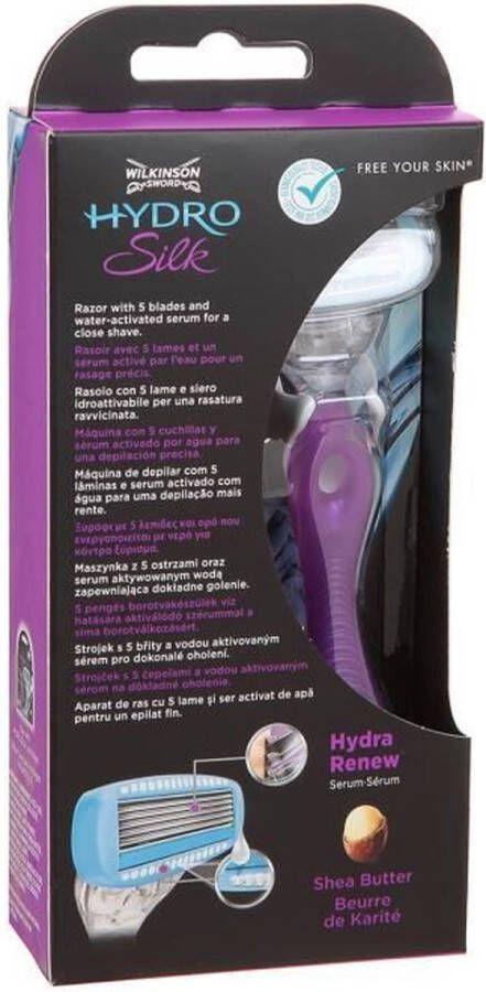 Wilkinson Hydro Silk scheermes met verwisselbare mesjes voor vrouwen 1pc