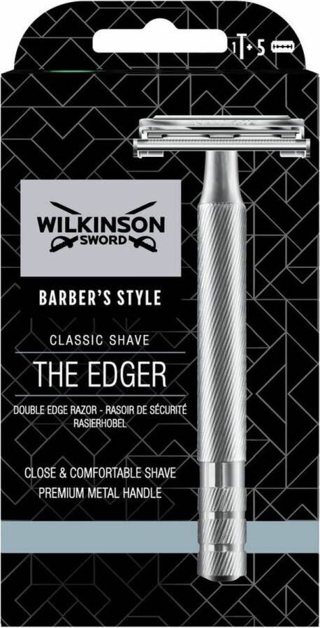 Wilkinson Sword The Edger Barber's Style Classic Scheersysteem + 5 Scheermesjes Special Edition
