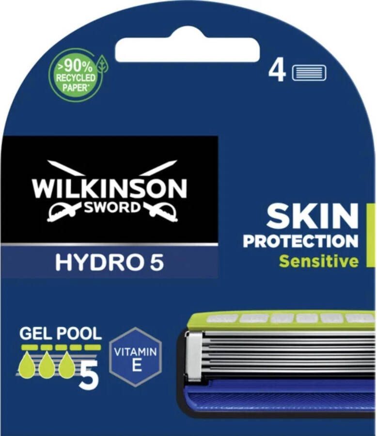 Wilkinson Hydro 5 Skin Protection Sensitive vervangende scheermesjes voor mannen 4st