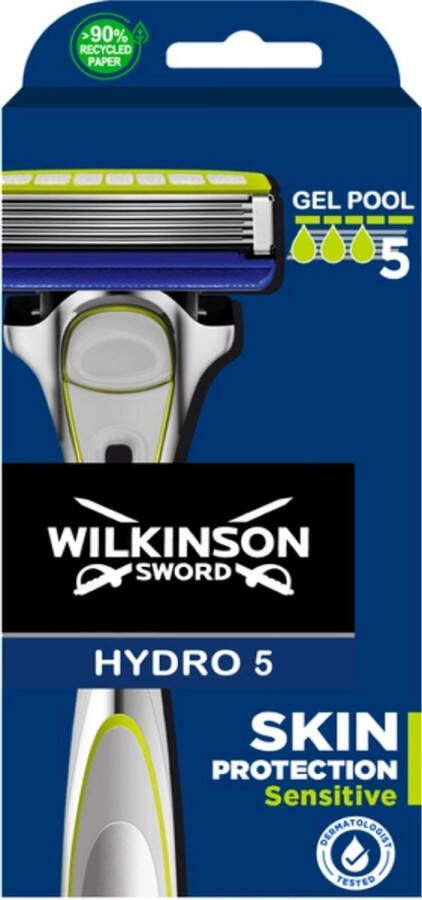 Wilkinson Sword Hydro 5 Sensitive 1 Scheersysteem + 1 Scheermesje