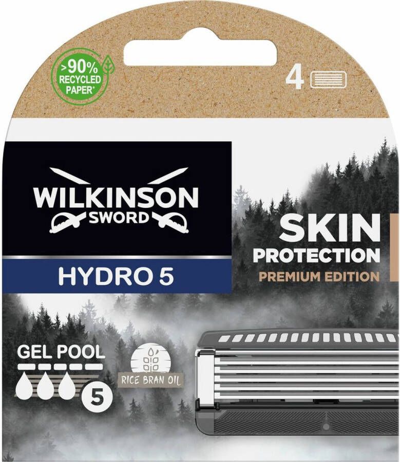 Wilkinson Scheermesjes Hydro 5 Blades Skin Protection Premium Edition 4 stuks