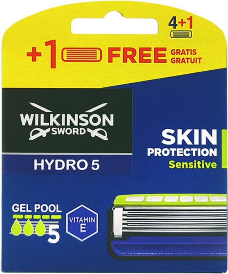 Wilkinson Sword Hydro 5 Skin Protection Sensitive Scheermesjes Navulmesjes 5 Stuks