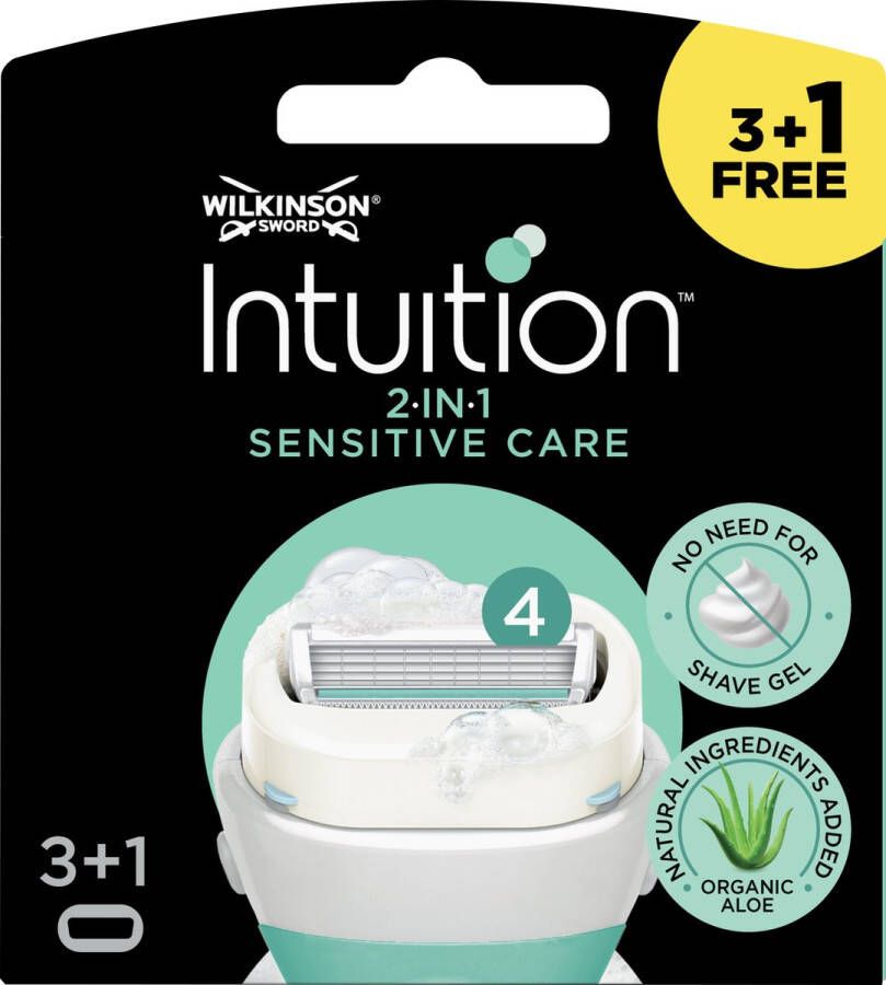 Wilkinson Sword Intuition 2-in-1 Sensitive Care Navulmesjes 4 stuks