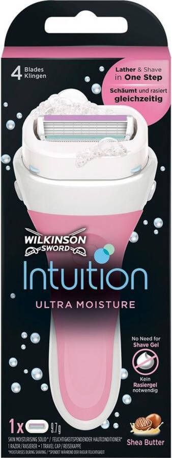 Wilkinson Sword Intuition Ultra Moisture Met Noot Boter Scheerapparaat + 1 Scheermes