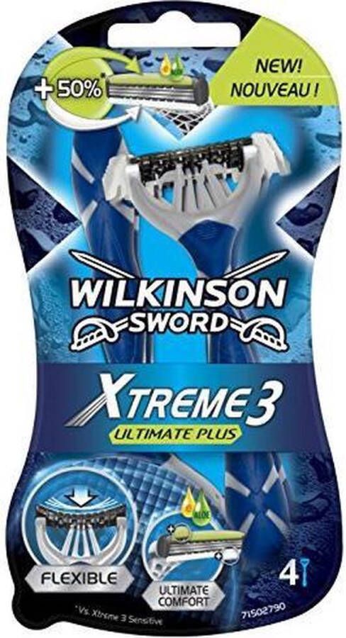 Wilkinson Sword Men Xtreme 3 Wegwerpmesjes Ultimate Plus 4 st