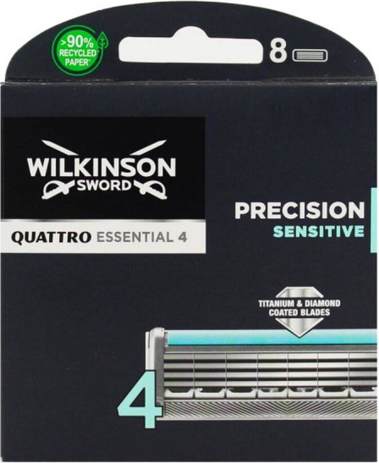 Wilkinson Sword Quattro Titanium Sensitive Razor Blades 8pcs