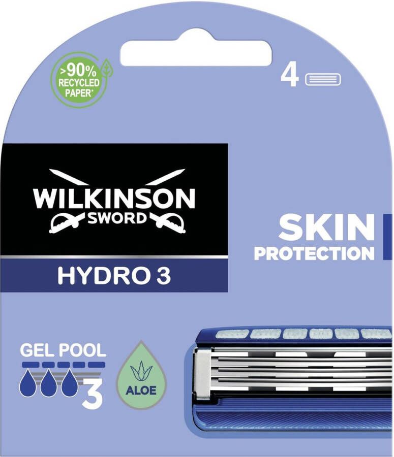 Wilkinson Sword Wilkinson Hydro 3 Skin Protection Navulmesjes 4 stuks