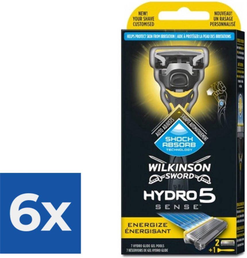 Wilkinson Sword Wilkinson Hydro 5 Scheermesjes Sense 2 Scheermesjes + houder Voordeelverpakking 6 stuks