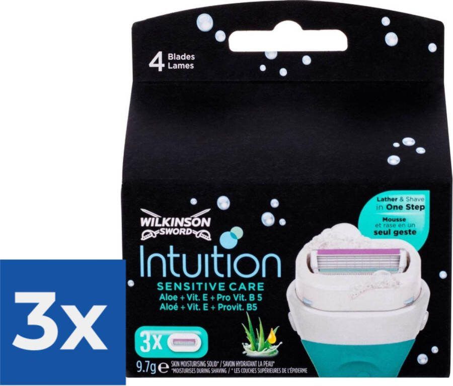 Wilkinson Sword Wilkinson Intuition Sensitive Care Scheermesjes 3 stuks  Single Item Voordeelverpakking 3 stuks