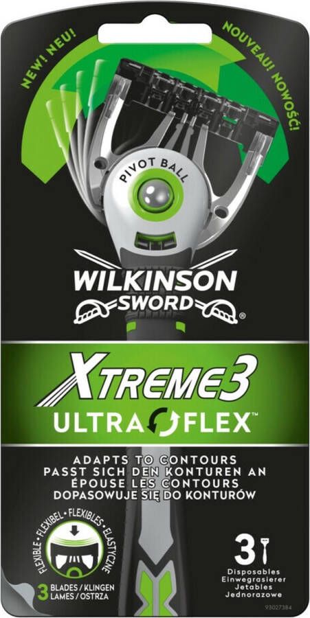 Wilkinson Sword Wilkinson Men Scheermes Xtreme 3 Ultra Flex 3 mesjes